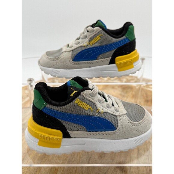 PUMA Graviton Shoes Toddler Boy Girl Size 5c Athletic Sneakers Team Royal Gray - Picture 1 of 5